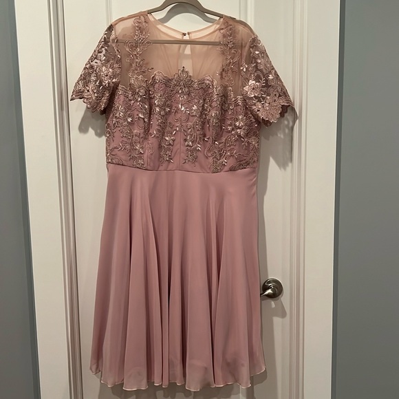 Chi Chi London Embroidered Fit and Flare Cocktail Dresss - Picture 5 of 11